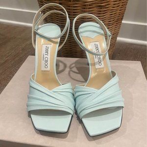 Jimmy Choo Designer Light Blue Wedding Heel